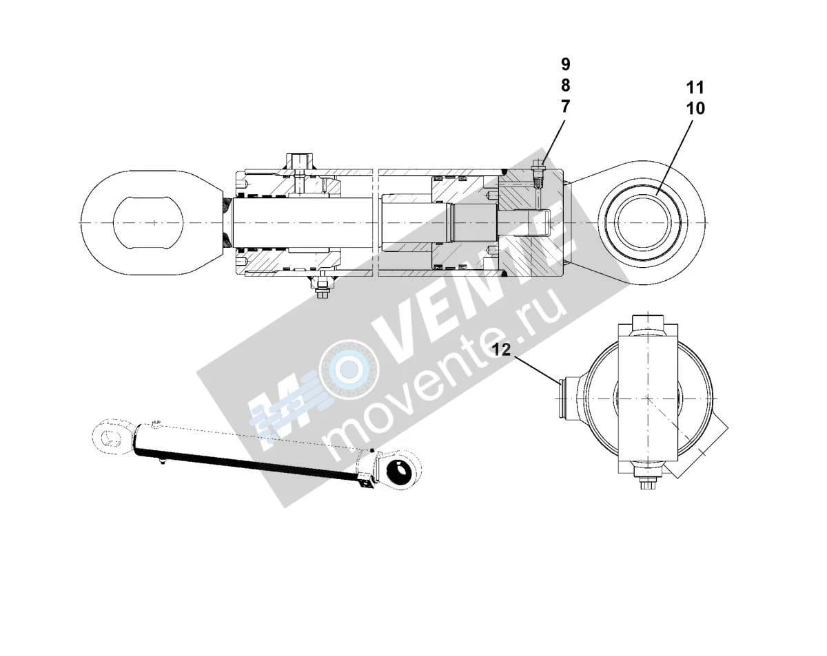 Подшипник шарнира 11004886 Liebherr