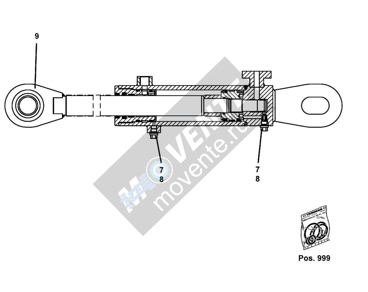 Подшипник шарнира 11003900 Liebherr