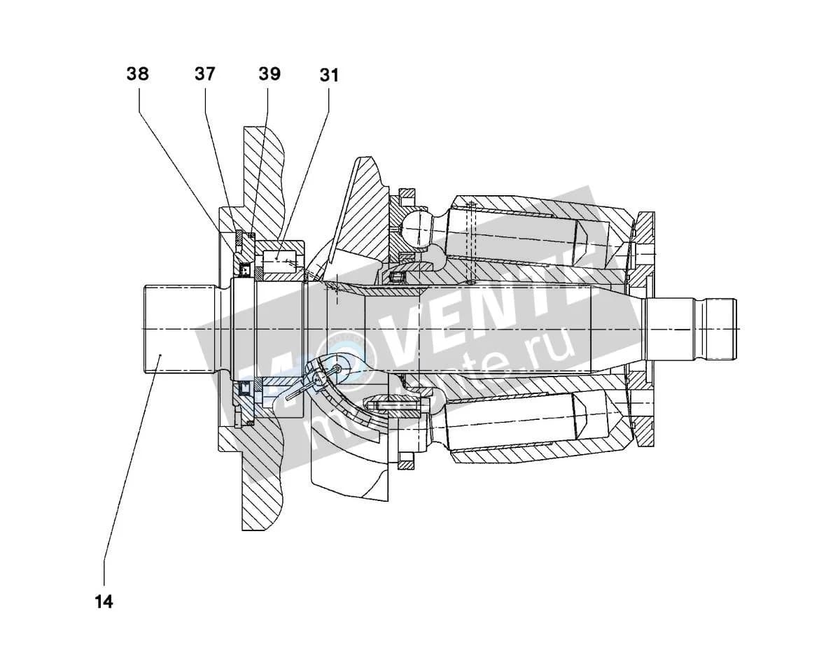 Роликоподшипник с цилиндрическими роликами 571755008 Liebherr