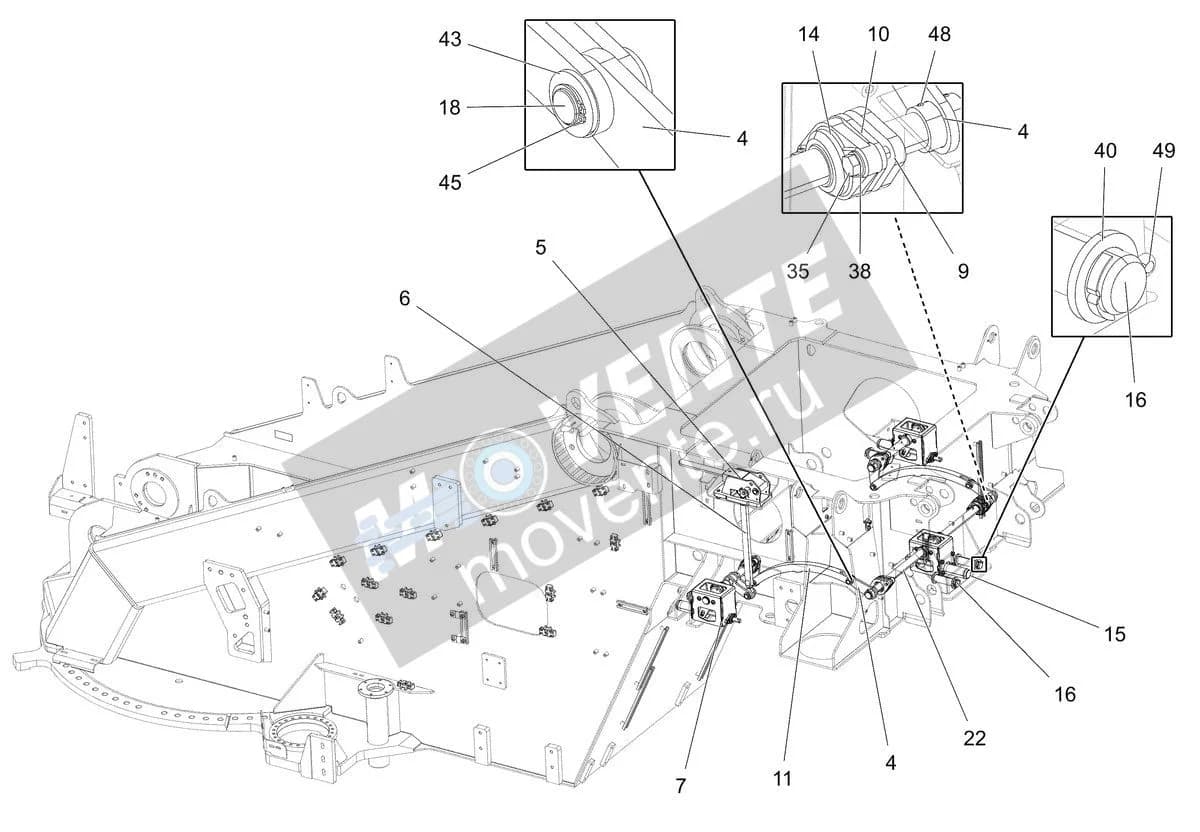 Подшипник фланцевый 12101770 Liebherr