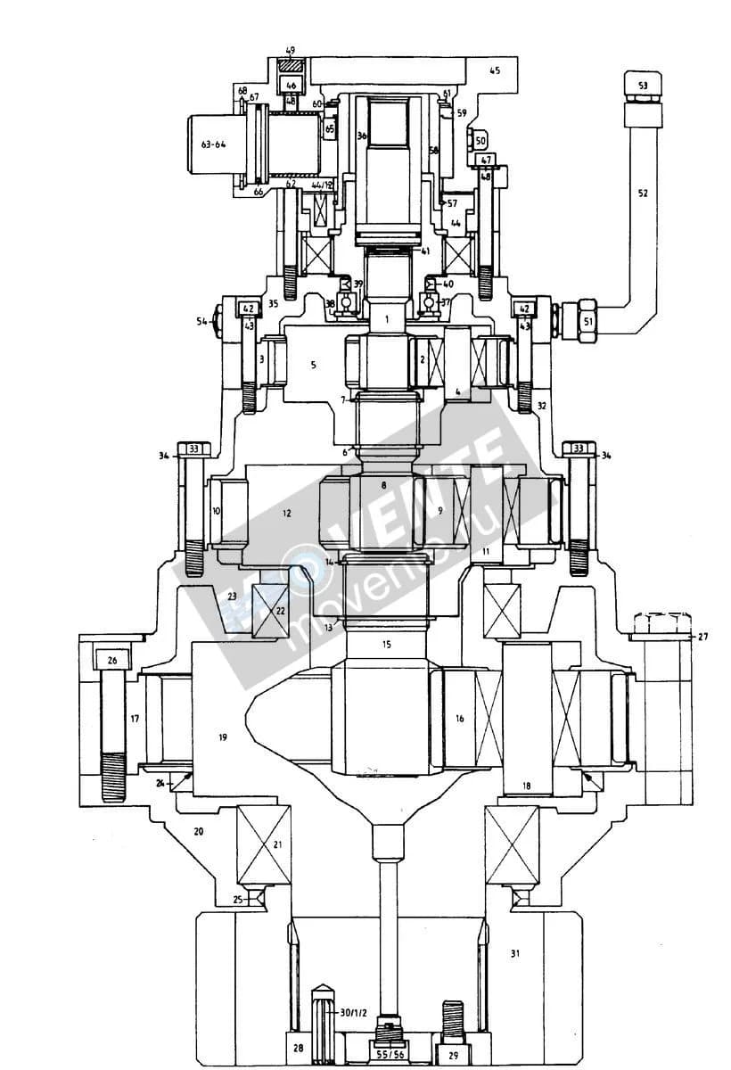 Роликоподшипник самоустанавливающийся 746113108 Liebherr