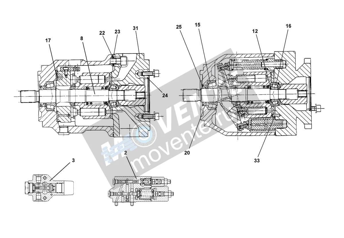 Роликоподшипник конический 570951608 Liebherr