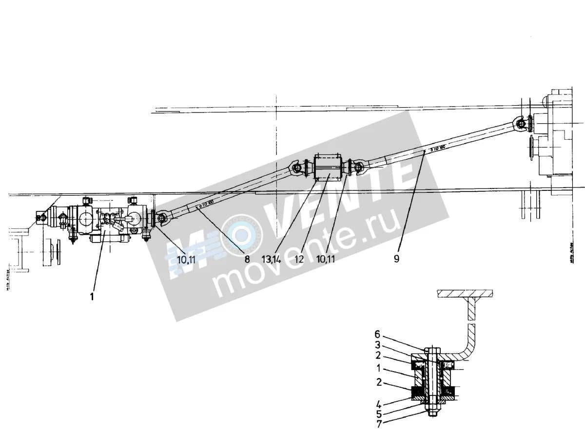 Подшипник промежуточный 926681508 Liebherr