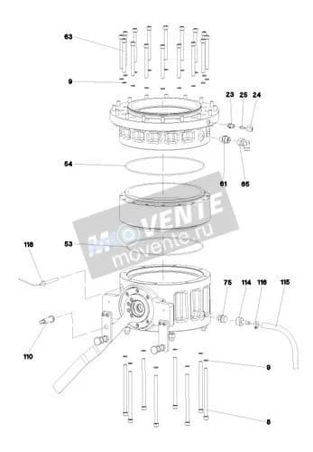 Роликоподшипник с цилиндрическими роликами 746410101 Liebherr