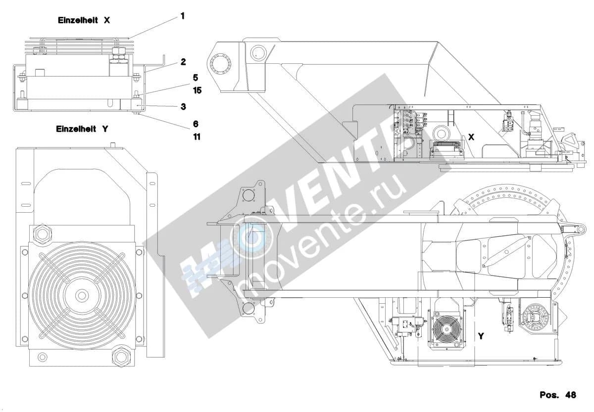 Подшипник круглый 726906508 Liebherr