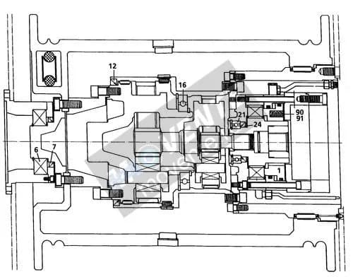 Роликоподшипник с цилиндрическими роликами 500143308 Liebherr
