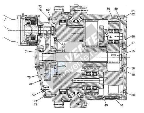 Роликоподшипник с цилиндрическими роликами 746411701 Liebherr