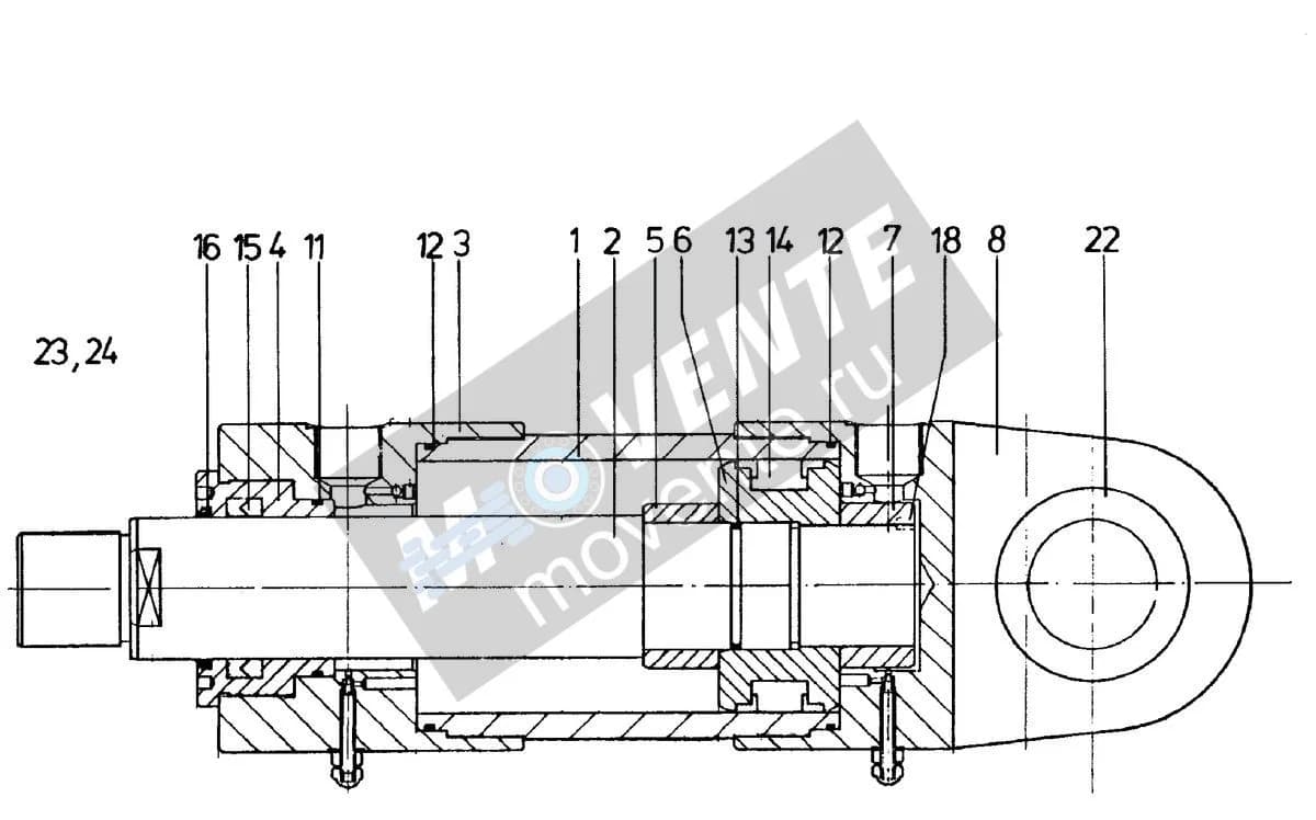 Подшипник шарнира 746920408 Liebherr