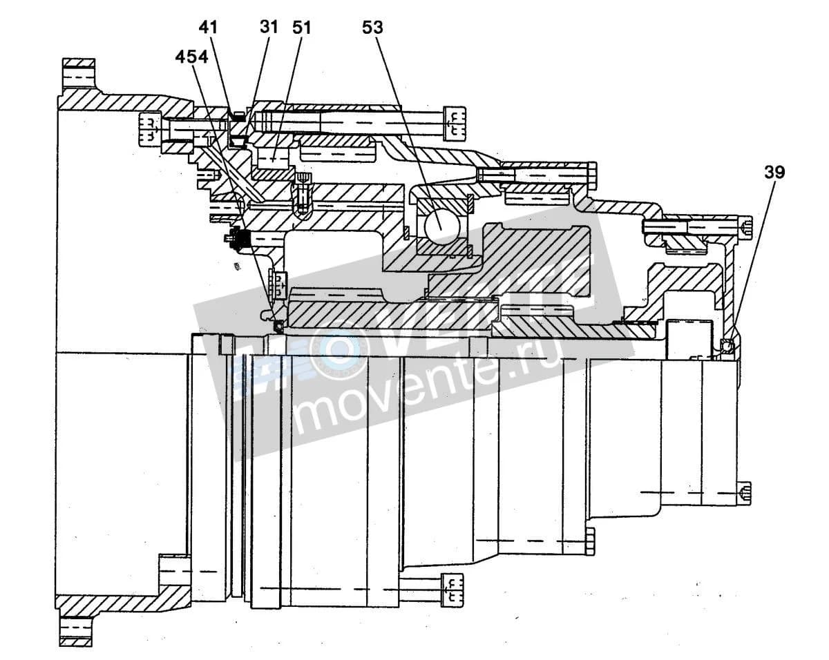 Шарикоподшипник радиальный 570462508 Liebherr