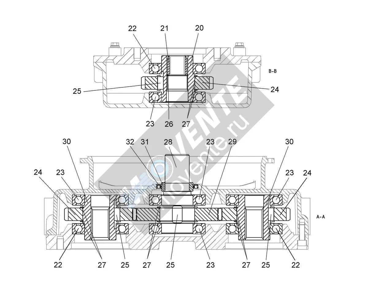 Шарикоподшипник радиальный 745141814 Liebherr