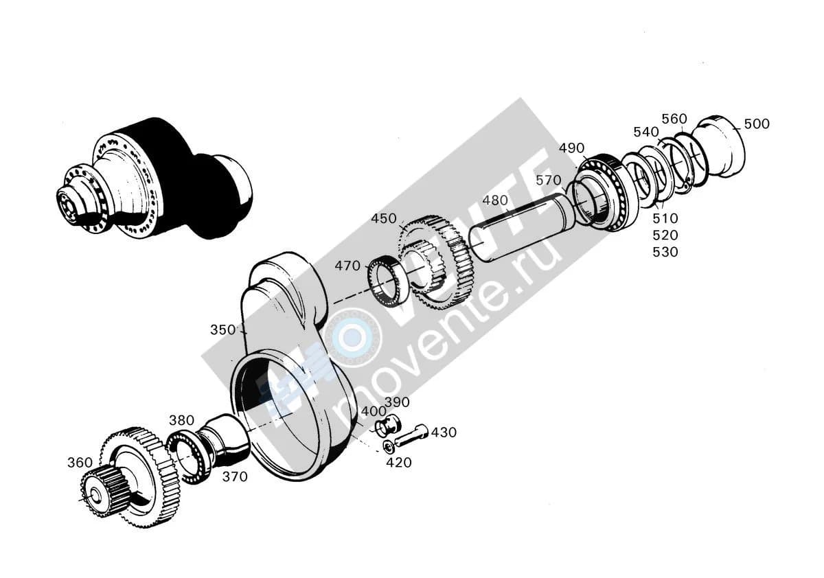 Подшипник 4000857 Liebherr