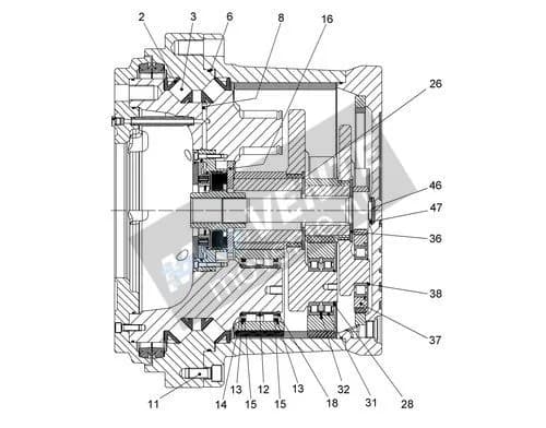 Роликоподшипник с цилиндрическими роликами 10171248 Liebherr