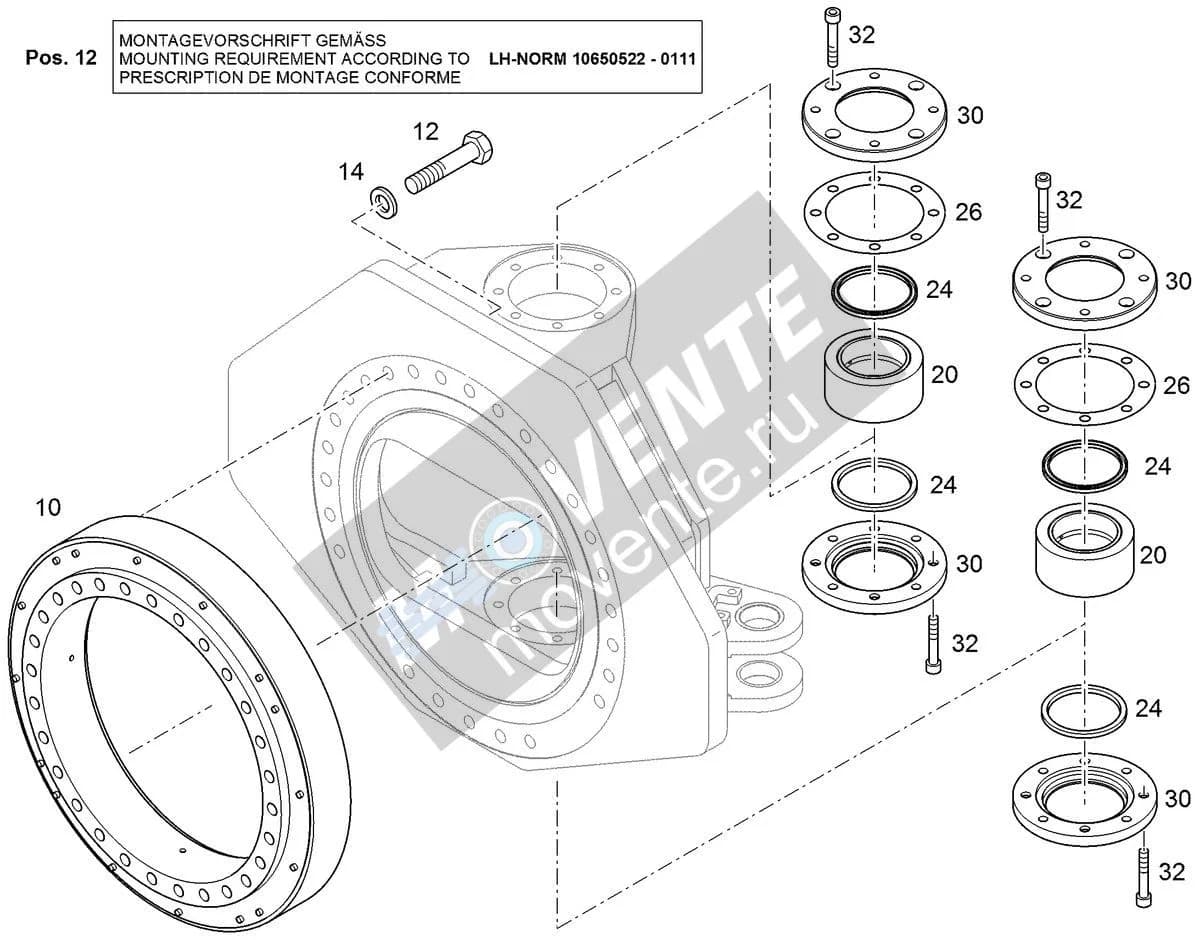 Подшипник 94075180 Liebherr