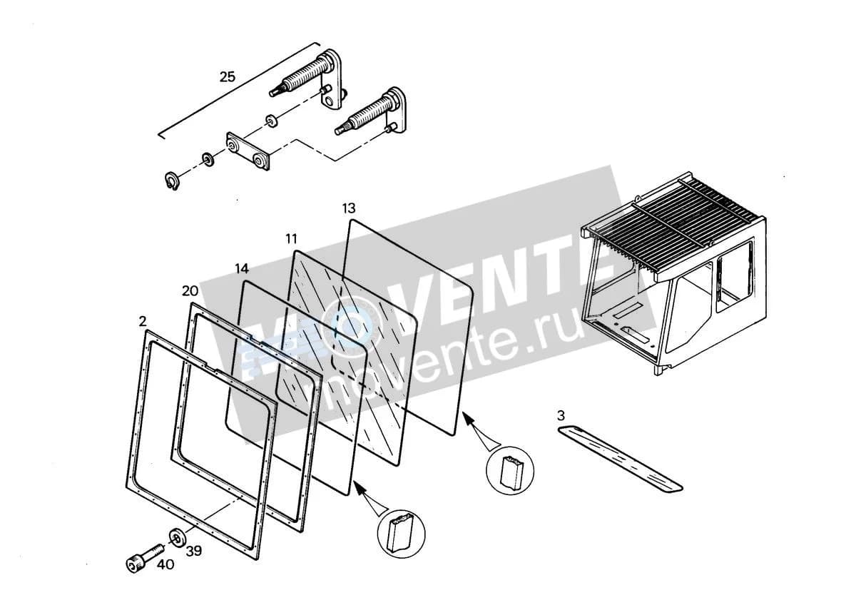 Подшипник стеклоочистителя 7365584 Liebherr