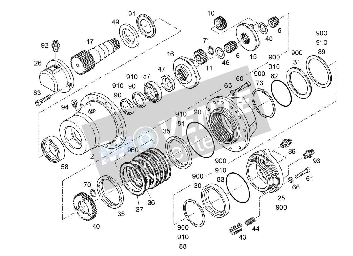 Роликоподшипник конический 746230901 Liebherr