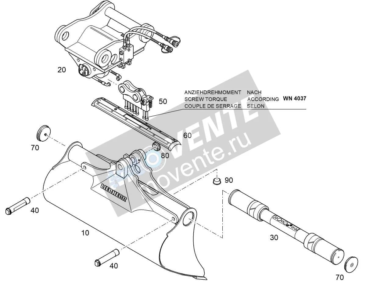 Подшипник 9592187 Liebherr