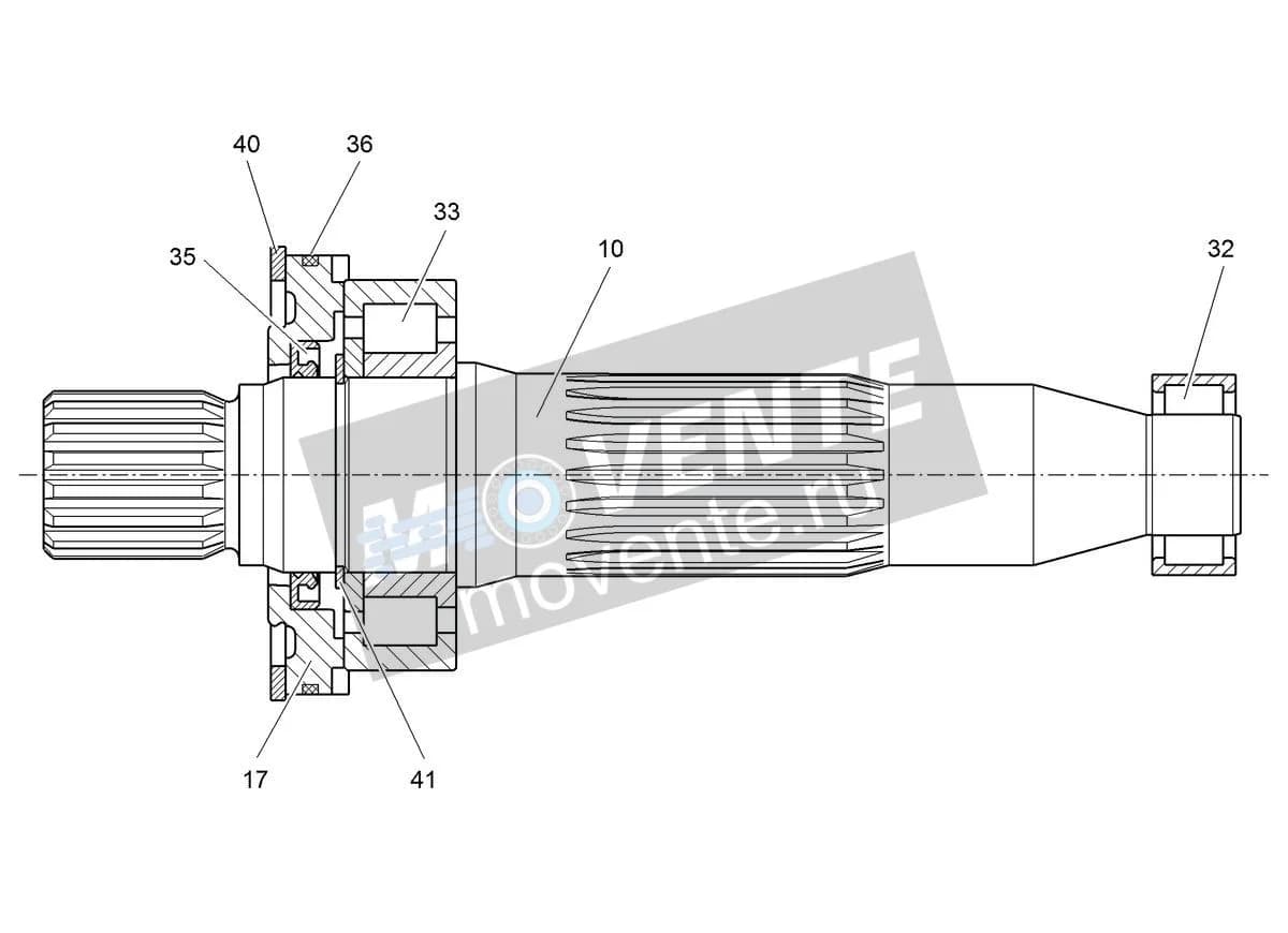 Роликоподшипник с цилиндрическими роликами 7380151 Liebherr