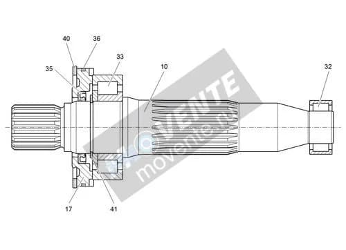 Роликоподшипник с цилиндрическими роликами 7380151 Liebherr