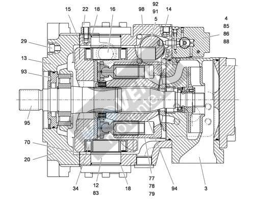 Роликоподшипник с цилиндрическими роликами 7380977 Liebherr