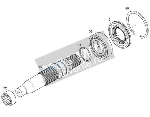 Роликоподшипник с цилиндрическими роликами 12830975 Liebherr