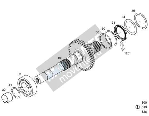 Роликоподшипник с цилиндрическими роликами 12947704 Liebherr