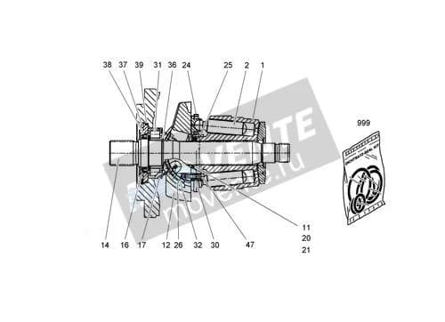 Роликоподшипник с цилиндрическими роликами 10294782 Liebherr
