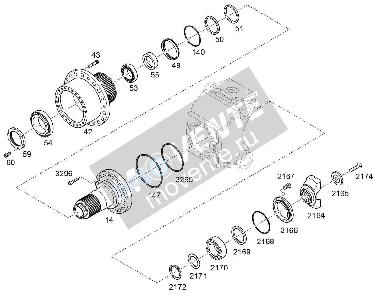 Роликоподшипник конический 571531908 Liebherr