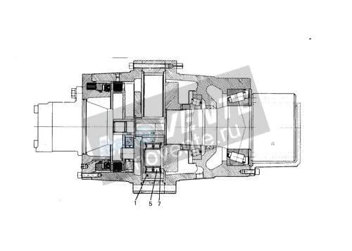 Роликоподшипник с цилиндрическими роликами 746410901 Liebherr