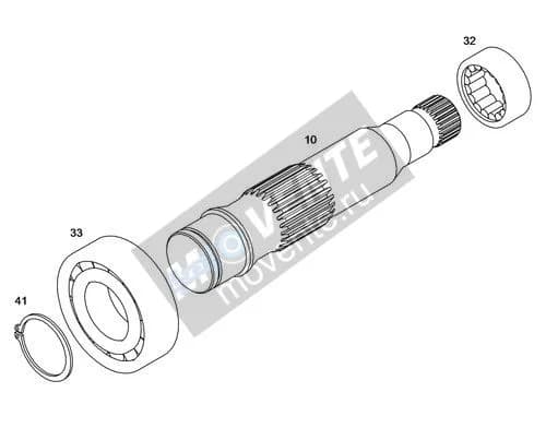 Роликоподшипник с цилиндрическими роликами 12593102 Liebherr