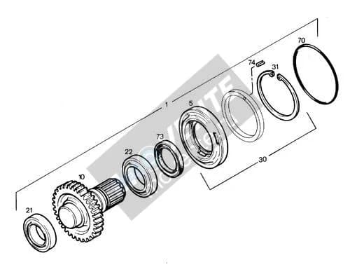 Роликоподшипник с цилиндрическими роликами 4980290 Liebherr