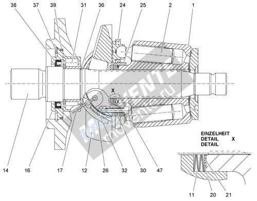 Роликоподшипник с цилиндрическими роликами 570118208 Liebherr