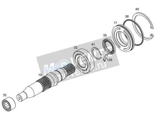 Роликоподшипник с цилиндрическими роликами 12830972 Liebherr