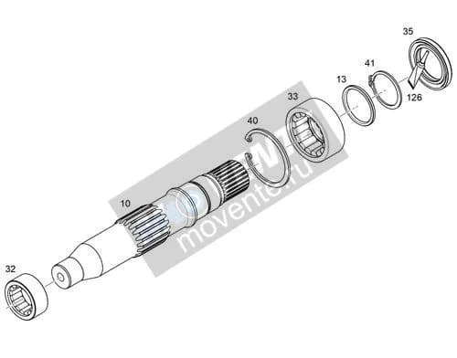 Роликоподшипник с цилиндрическими роликами 7380152 Liebherr