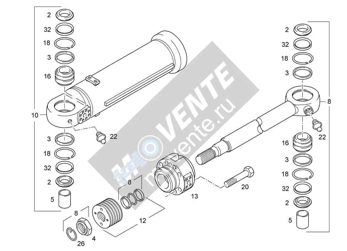 Подшипник шарнира 7003867 Liebherr
