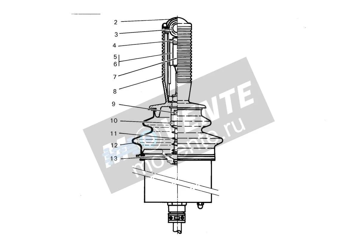 Подшипник рычага 7366611 Liebherr