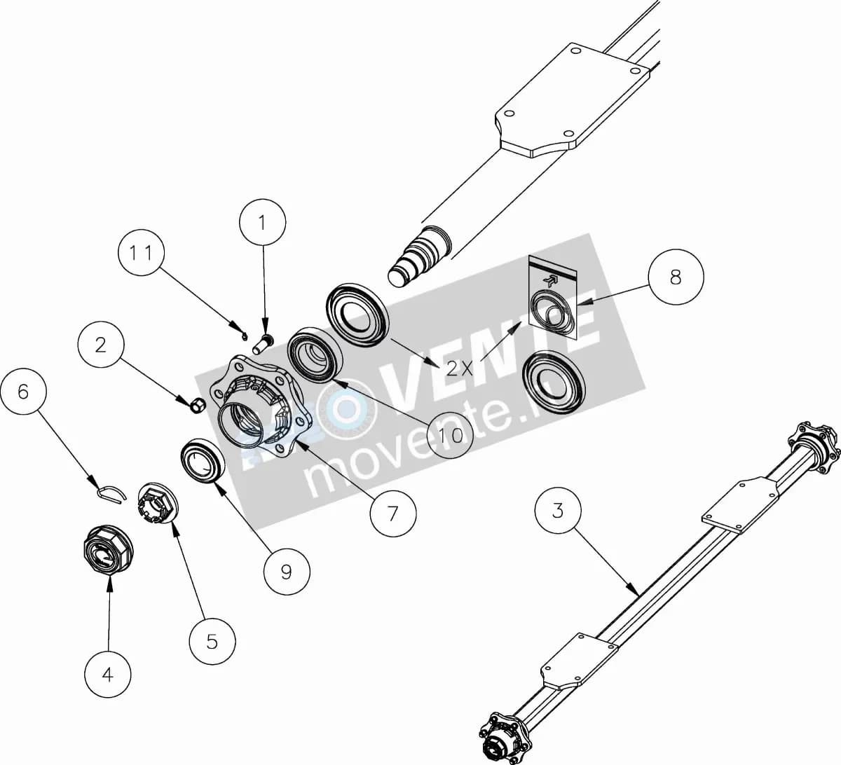 Комплект уплотнений A135615930 Kverneland