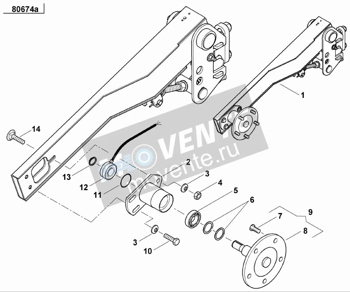 Кольцо уплотнительное AC682811 Kverneland