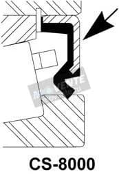 Уплотнение подшипника CS8-HH437510 Clark Seals