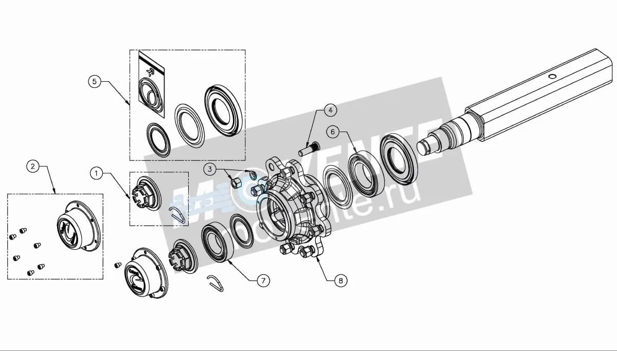 Комплект уплотнений A135546130 Kverneland