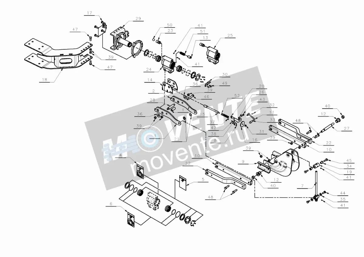 Комплект уплотнений A133566130 Kverneland