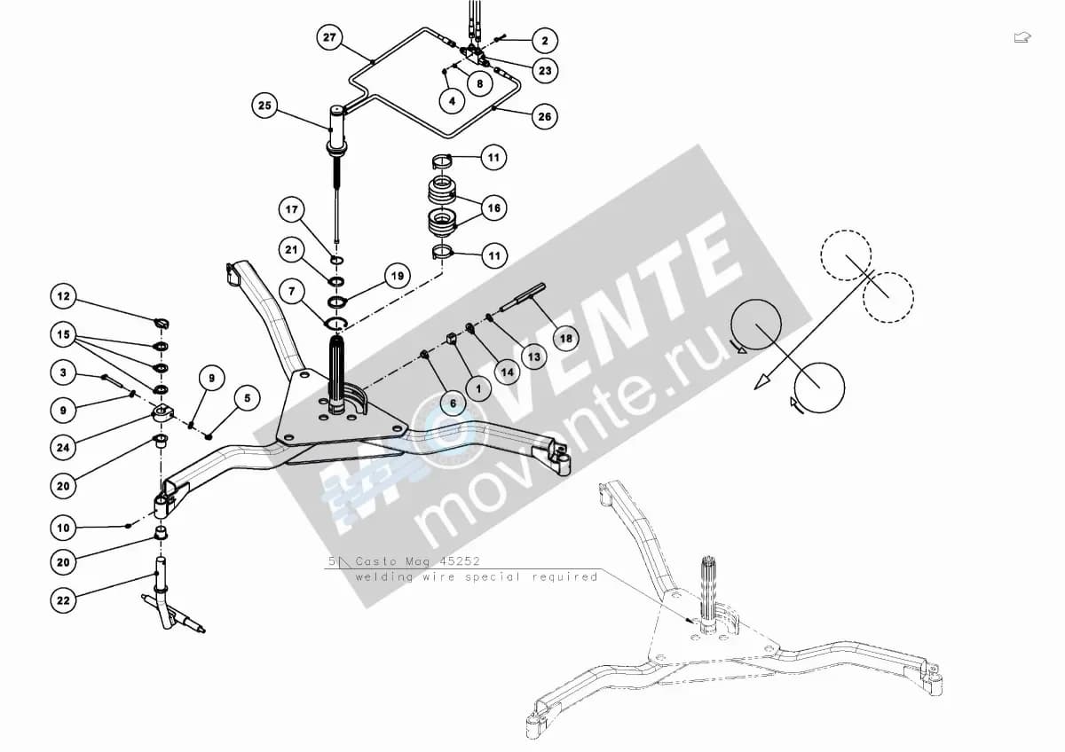 Кольцо уплотнительное VF16606572 Kverneland