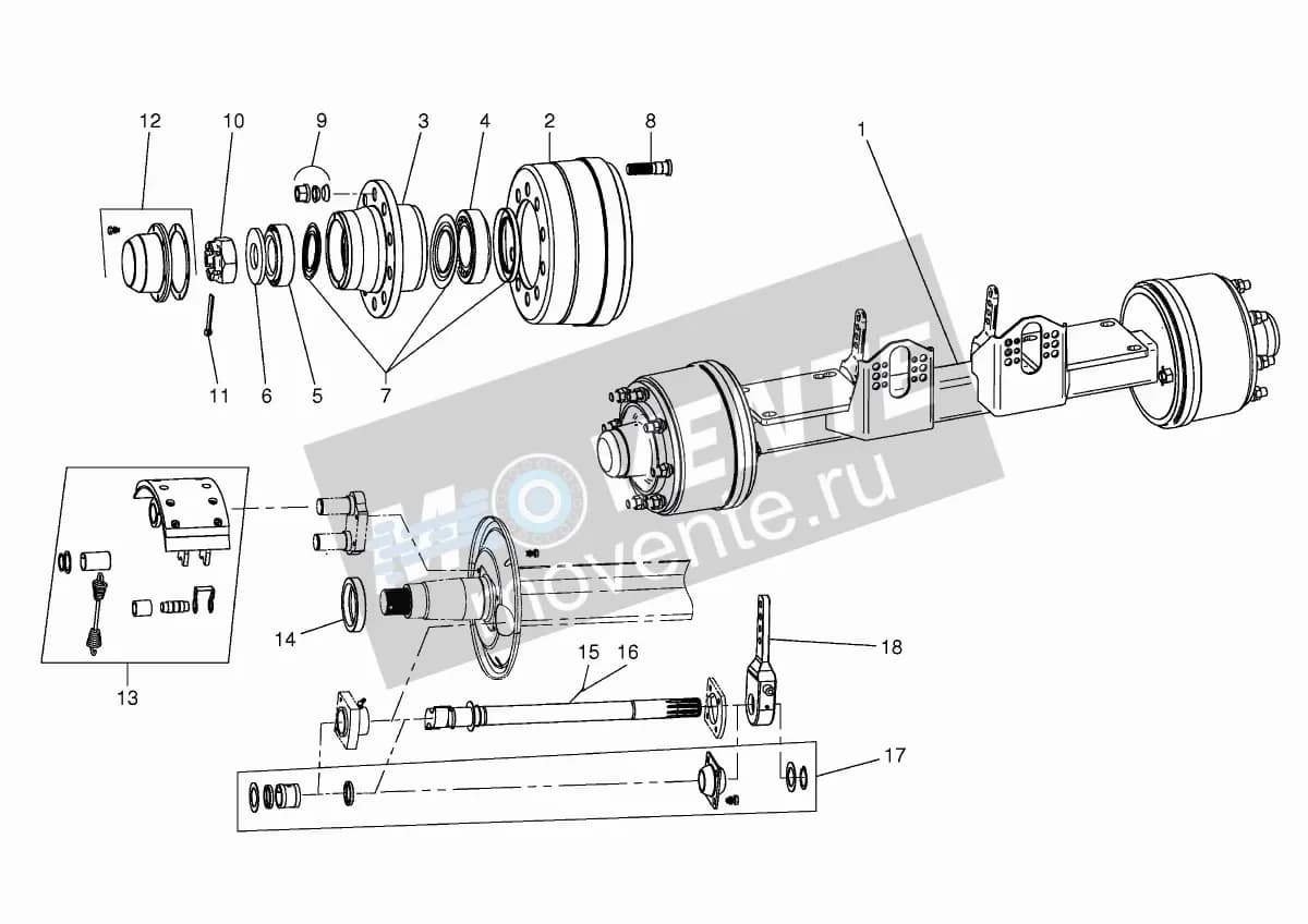 Комплект уплотнений KDM9501097 Kverneland