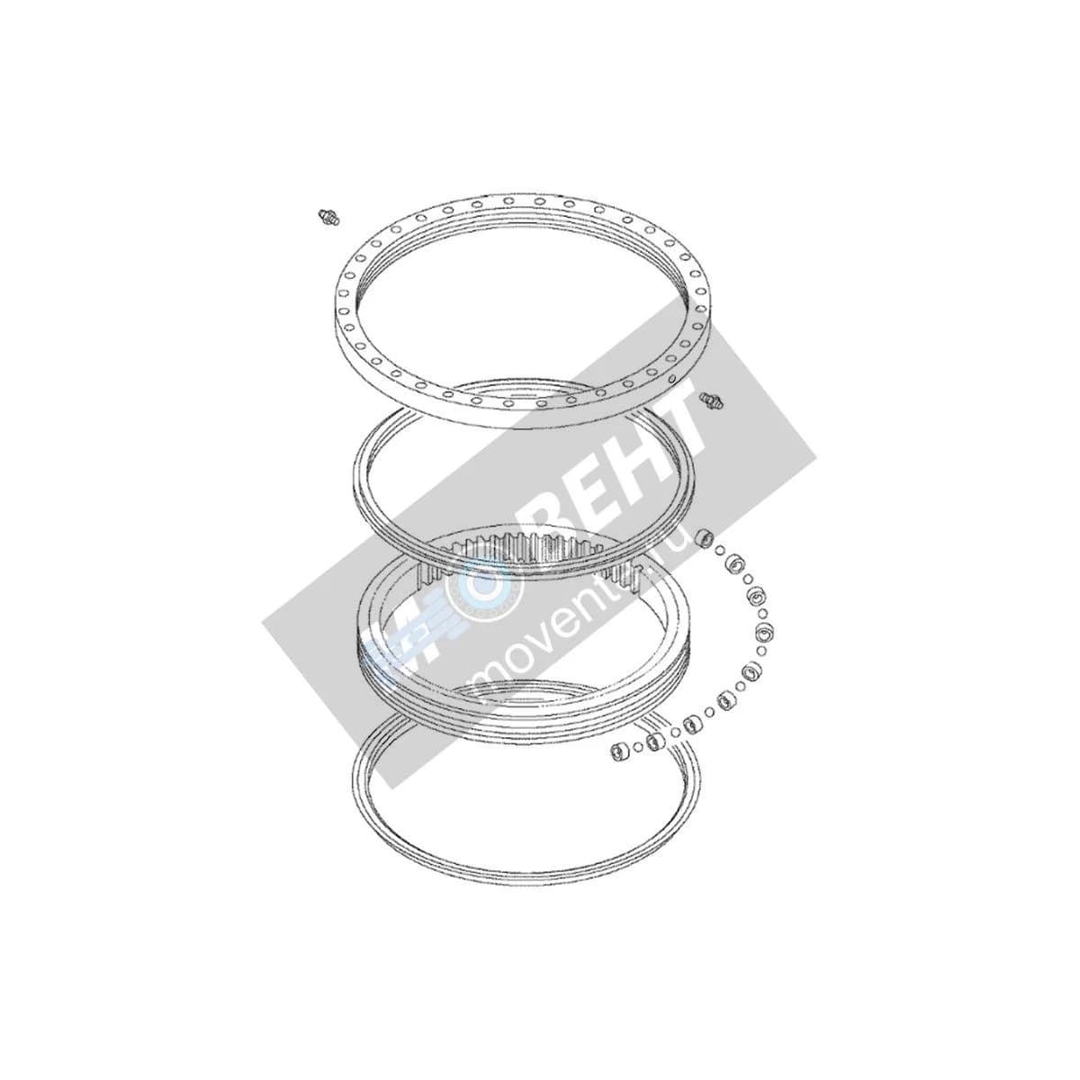 9257843: Круговой Поворотный подшипник