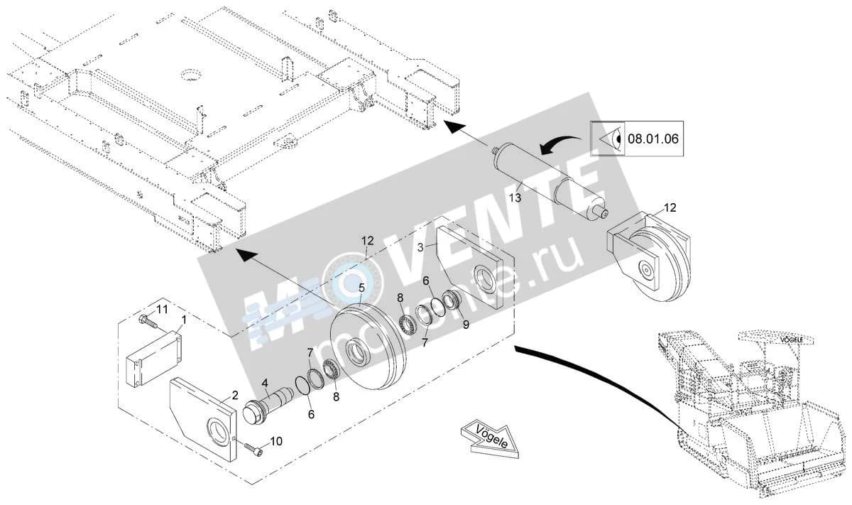 9552120720 подшипник Vögele - Image 1