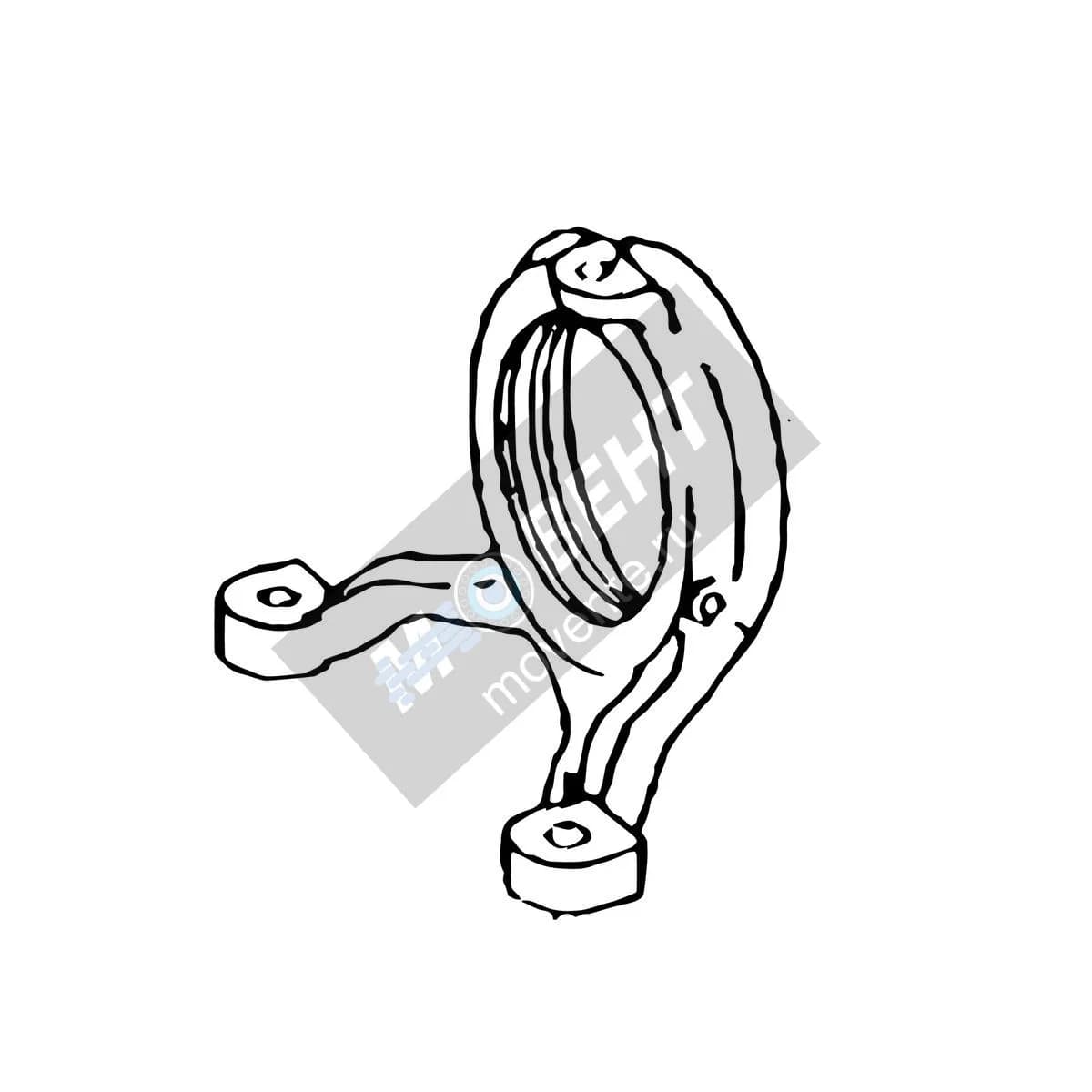 H113891: Опорный корпус подшипника