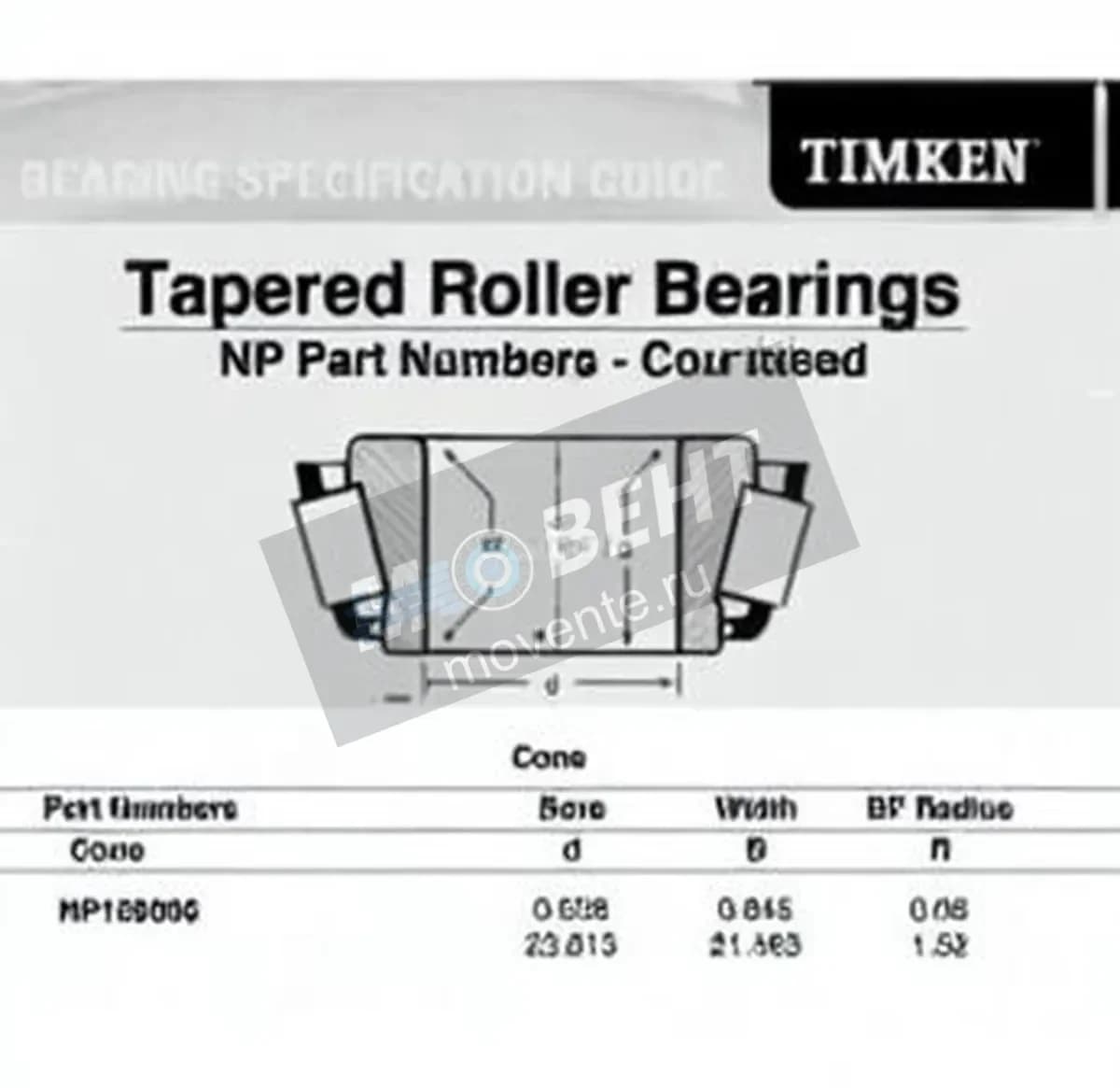 TIMKEN NP159006-TIMKEN - Image 1
