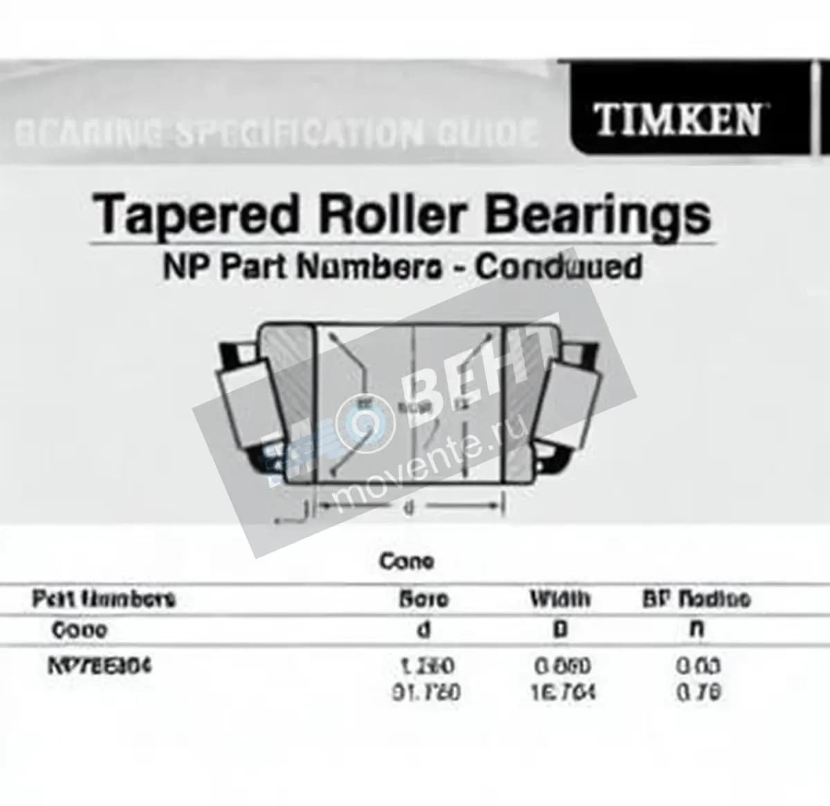 TIMKEN NP785304-TIMKEN - Image 1
