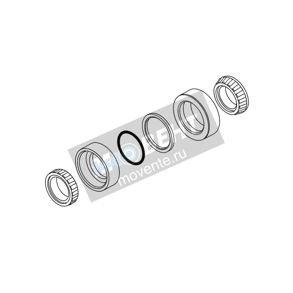 AN193343: Двухрядный конический роликоподшипник