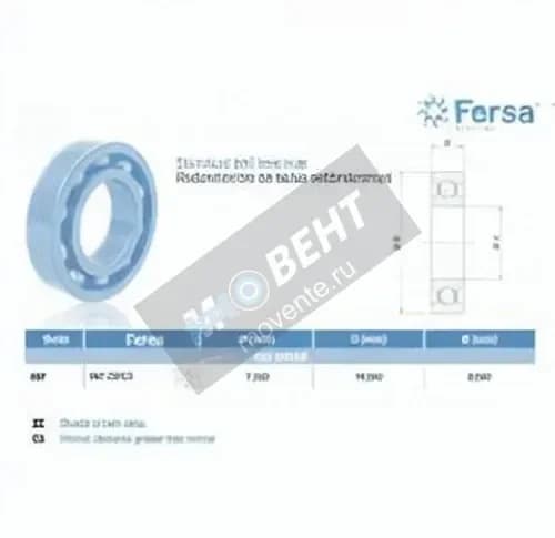 ASFERSA 607-ZZ-C3-ASFERSA - Image 1