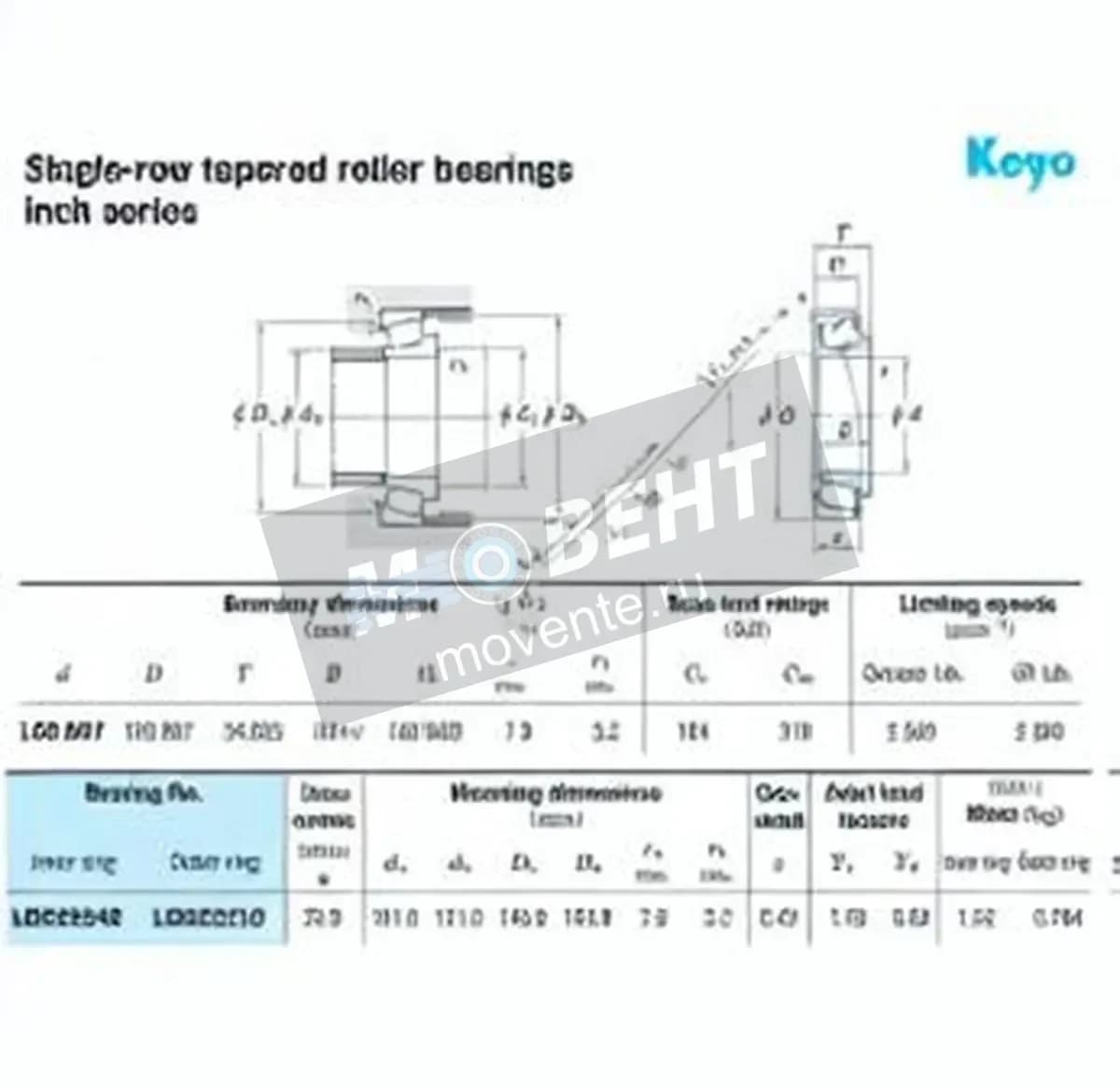 JTEKT LM522548-LM522510-JTEKT - Image 1